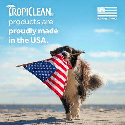 TropiClean Dual Action Cleansing + Drying Ear Cleaner for Dogs and Cats