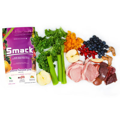 Smack Raw Dehydrated Super Food For Dogs (Prairie Harvest Pork)