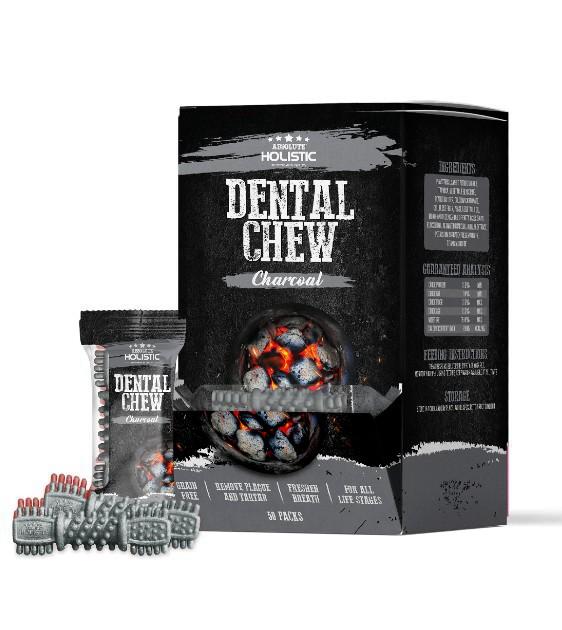 $0.90 ONLY [CLEARANCE]: Absolute Holistic (Charcoal) Dental Dog Chews - Single Pack