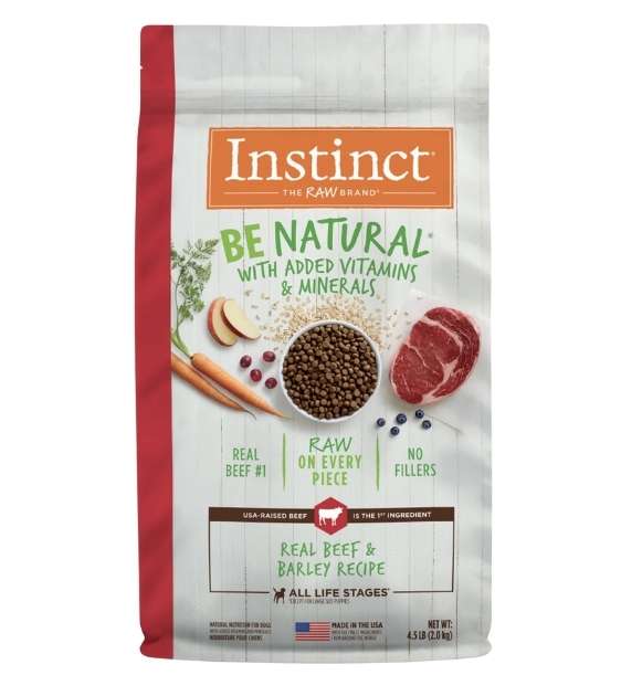 Instinct Be Natural Real Beef Barley Recipe Dry Dog Food Good