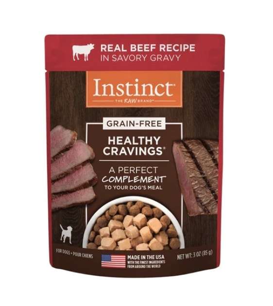 10% OFF: Instinct Healthy Cravings Grain Free Real Beef Recipe Wet Dog Food Topper - Good Dog People™