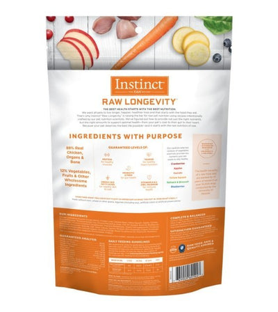 10% OFF: Instinct® Raw Longevity™ 100% Freeze-Dried Raw Meals Cage-Free Chicken Recipe for Dogs - Good Dog People™
