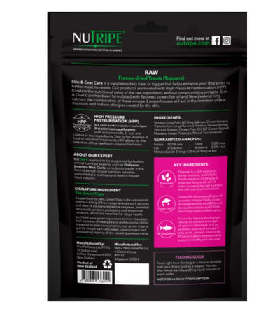 10% OFF: Nutripe Raw Freeze Dried Dog Treats & Toppers (Skin & Coat Care) - Good Dog People™