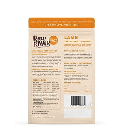10% OFF: Raw Rawr's Freeze Dried Lamb Balance Diet Dog Food - Good Dog People™