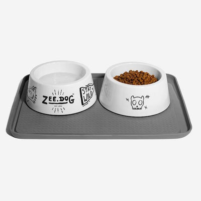 10% OFF: Zee.Mat Anti-Slip Anti Spill Cat & Dog Mat (Grey) - Good Dog People™