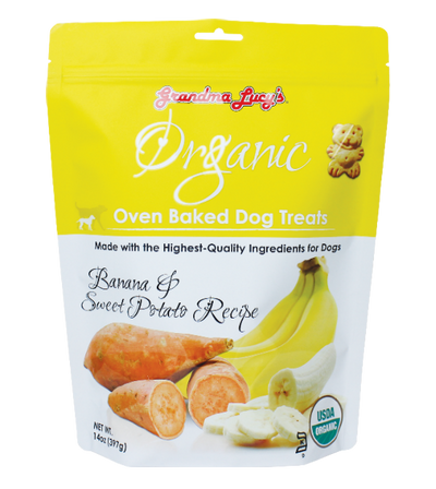 Grandma Lucy’s Organic Oven Baked Banana & Sweet Potato Treats Dog Treats