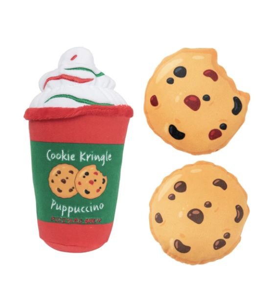 FuzzYard Cookie Kringle Puppuccion & Cookies Dog Toy (3-Pack)