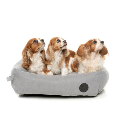 15% OFF: FuzzYard The Lounge (Stone Grey) Dog Bed - Good Dog People™