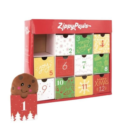 15% OFF: ZippyPaws Squeaker Holiday Advent Calendar (12-Toys Pack) - Good Dog People™