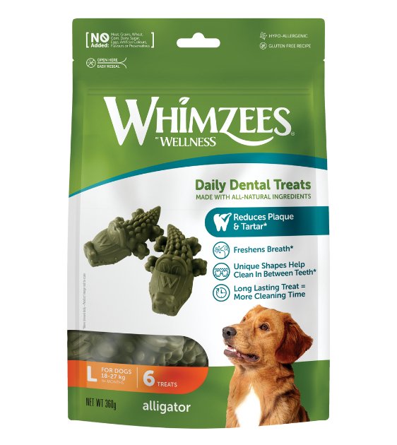 Whimzees Alligator Dental Dog Chews Good Dog People™