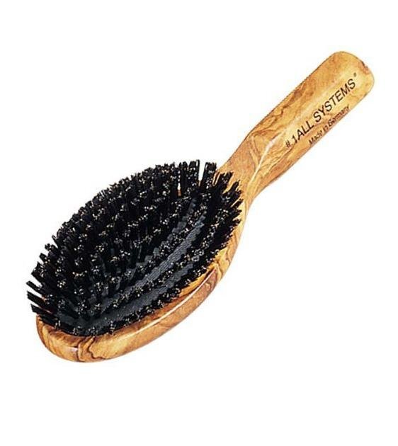 #1 All Systems Pure Boar Bristle Brush with Wooden Handle For Dogs