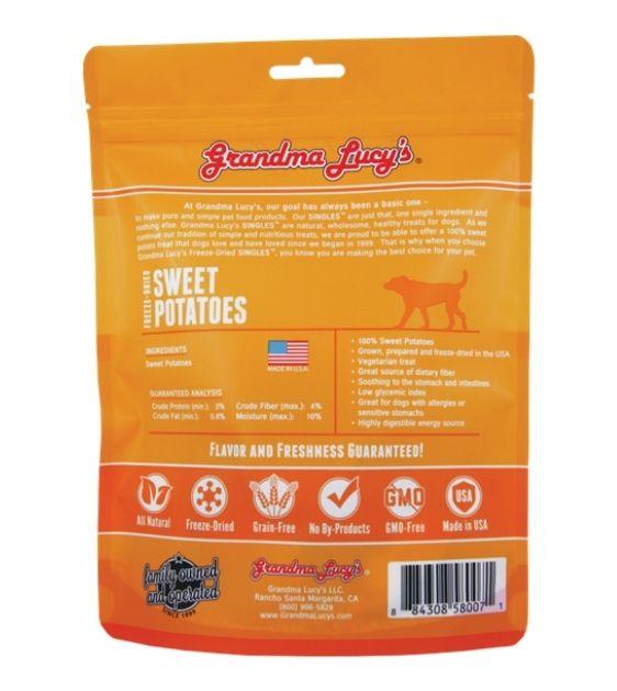 Grandma Lucy's Singles Freeze Dried Sweet Potatoes Single Ingredient Dog Treats