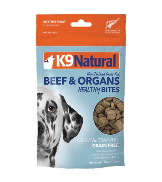 K9 Natural Freeze Dried Beef Organs Healthy Bites Dog Treats