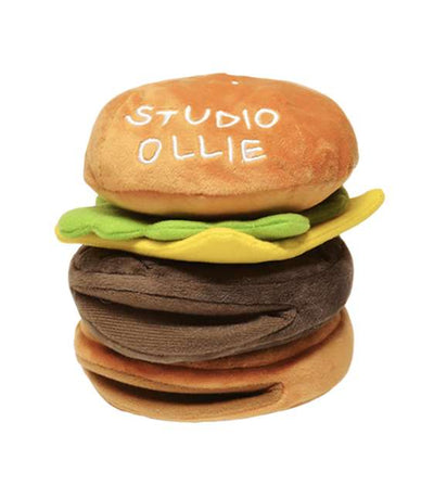 20% OFF: Studio Ollie Nosework Dog Toy (Burger) - 2 Pockets + Rustle + Squeak - Good Dog People™