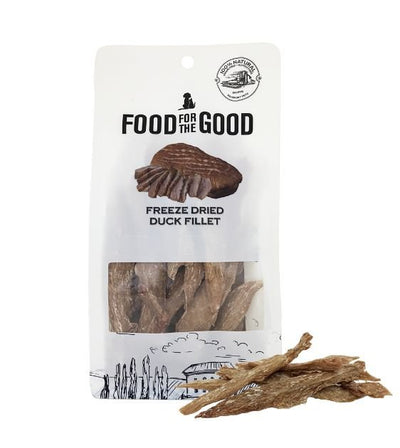 25% OFF: Food For The Good Freeze Dried Duck Fillet Cat & Dog Treats - Good Dog People™