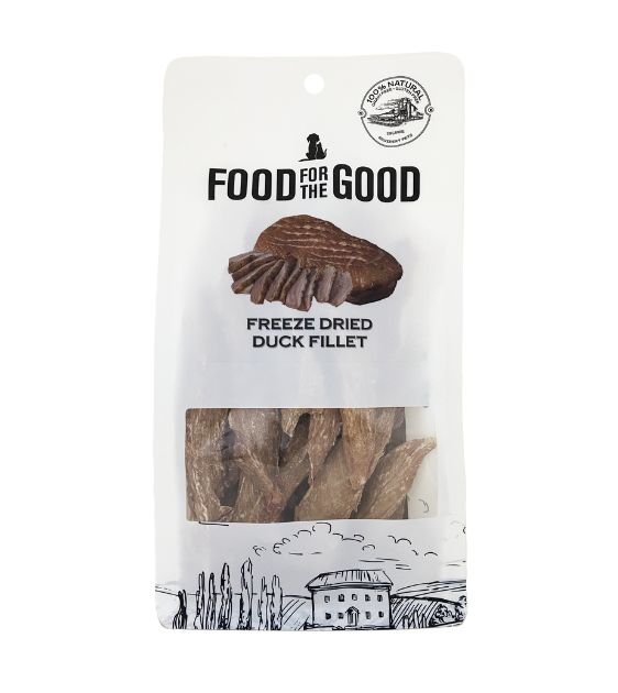 25% OFF: Food For The Good Freeze Dried Duck Fillet Cat & Dog Treats - Good Dog People™