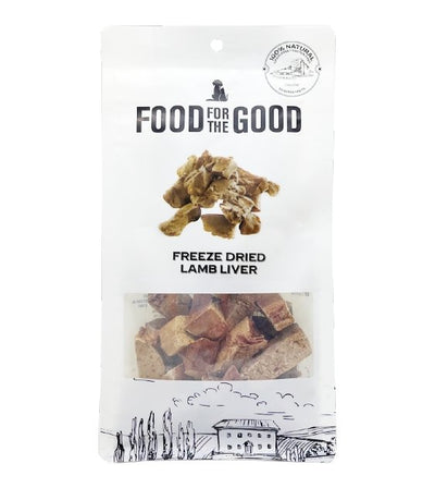 25% OFF: Food For The Good Freeze Dried Lamb Liver Cat & Dog Treats - Good Dog People™