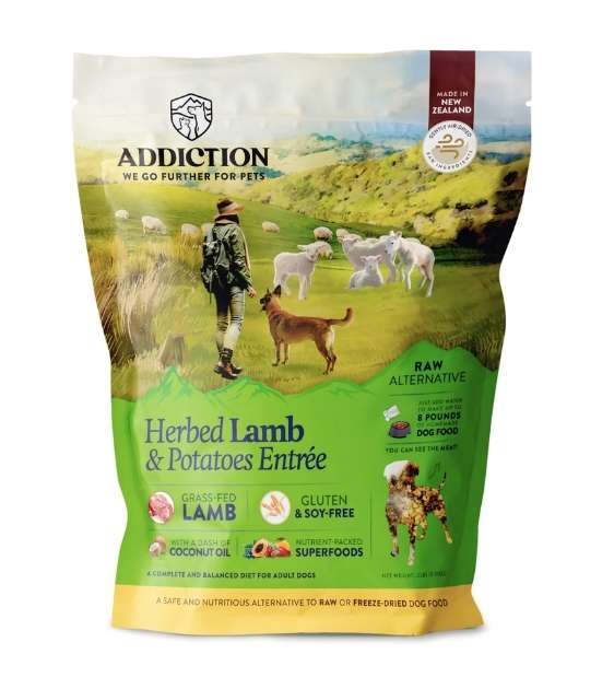 Addiction Herbed Lamb & Potatoes Complete & Blanaced Limited Ingredients Air-Dried Dog Food