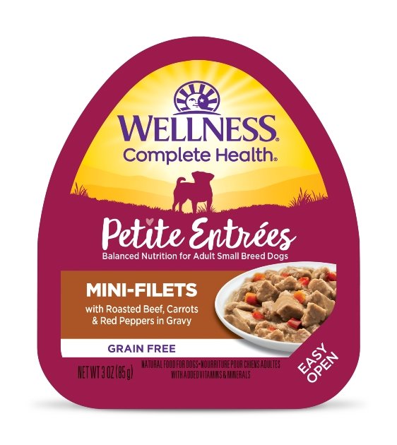 Wellness Petite Entrees Mini Filets Roasted Beef Carrots Red Peppers Wet Dog Food Good Dog People