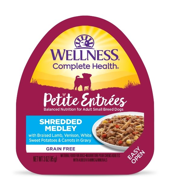 $2.70 ONLY: Wellness Petite Entrees Shredded Medley (Braised Lamb, Venison, White Sweet Potatoes & Carrots) Wet Dog Food - Good Dog People™