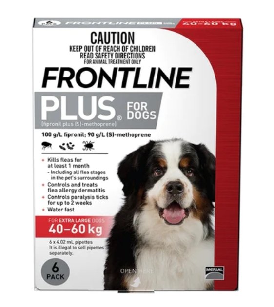 Frontline Plus Flea Tick Treatment For Extra Large Dogs (40kg
