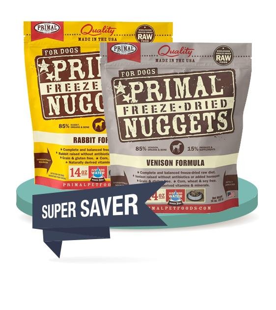 2 FOR $129 [SAVER BUNDLE]: Primal Freeze Dried Nuggets Dog Food