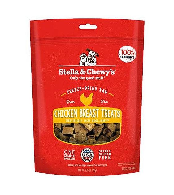 Stella & Chewy’s Freeze Dried Single Ingredient Chicken Breast Dog Treats
