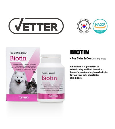 30% OFF: Vetter Biotin Skin & Coat Health Supplements for Dogs & Cats - Good Dog People™