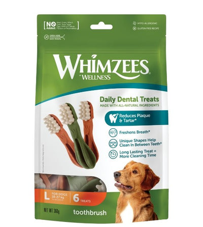 30% OFF: WHIMZEES Natural Toothbrush Dental Dog Chews - Good Dog People™