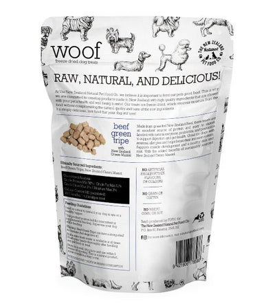 30% OFF: WOOF Beef Green Tripe Freeze Dried Dog Treats - Good Dog People™