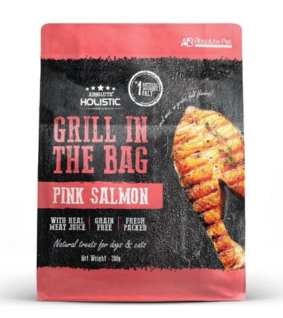 35% OFF: Absolute Holistic Grill In The Bag (Pink Salmon) Natural Dog & Cat Treats - Good Dog People™