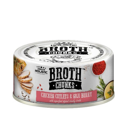 40% OFF: Absolute Holistic Broth Chunks (Chicken Cutlets & Goji Berry) Wet Cat & Dog Food - Good Dog People™