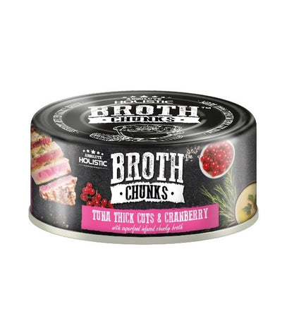 40% OFF: Absolute Holistic Broth Chunks (Tuna Thick Cuts & Cranberry) Wet Cat & Dog Food - Good Dog People™