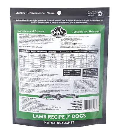 $43 ONLY: Northwest Natural's Freeze Dried Lamb Nuggets Dog Food - Good Dog People™