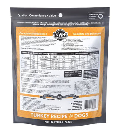 $43 ONLY: Northwest Natural's Freeze Dried Turkey Nuggets Dog Food - Good Dog People™