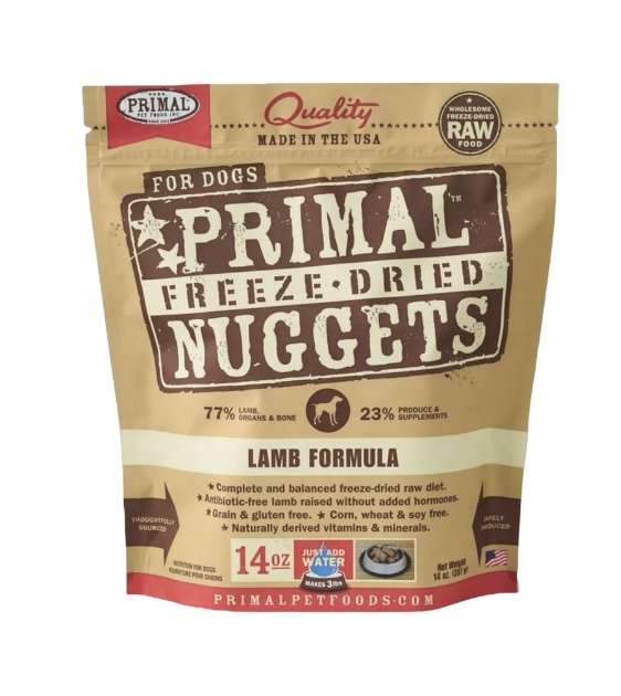 $49.50 ONLY + FREE MILK: Primal Freeze Dried Nuggets Lamb Formula Dog Food - Good Dog People™