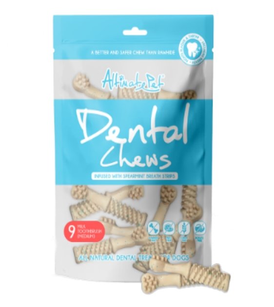 $5.85 ONLY [CLEARANCE]: Altimate Pet (Milk & Spearmint) Dental Dog Chews - Full Size Pack