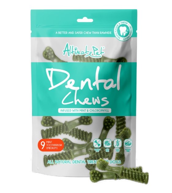 $5.85 ONLY [CLEARANCE]: Altimate Pet (Mint & Chlorophyll) Dental Dog Chews - Full Size Pack