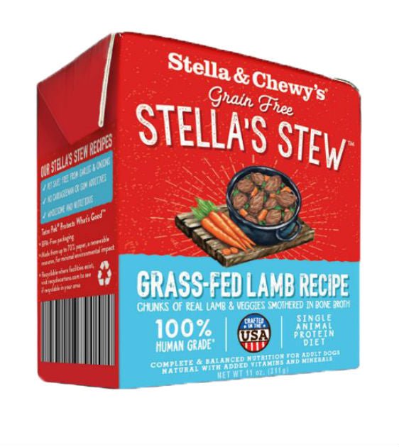 $6 ONLY [PWP SPECIAL]: Stella & Chewy’s Grain Free Stews - Grass Fed Lamb Dog Wet Food