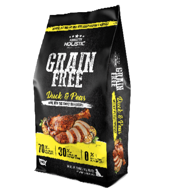 Absolute Holistic Grain Free Duck Peas Dry Dog Food Good Dog