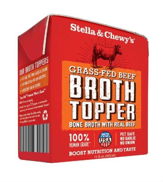 Stella Chewy s Broth Topper Grass Fed Beef Bone Wet Dog Food