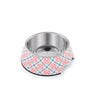 Ohpopdog Peranakan Inspired Bibik Pink 14 Non-Slip Dog Feeding Bowl