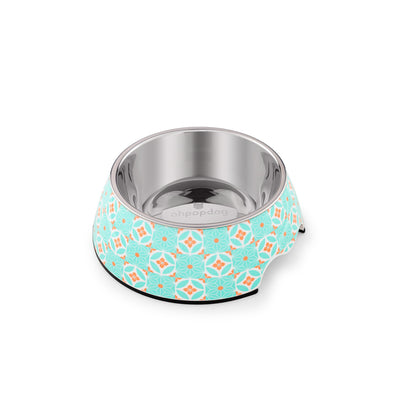 Ohpopdog Peranakan Inspired Straits Mint 17 Non-Slip Dog Feeding Bowl