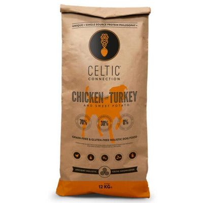 Celtic Connection Chicken with Turkey & Sweet Potato Grain Free Dry Dog Food 12kg1