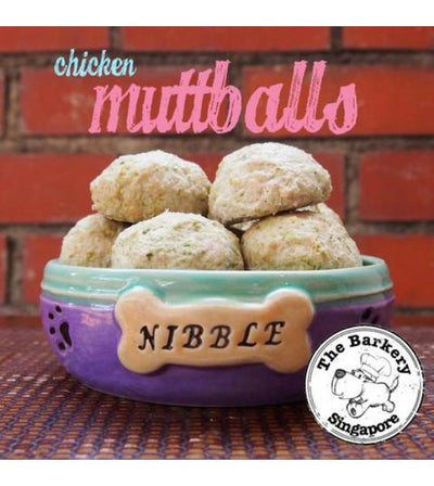 The Barkery Chicken Muttballs Meal Toppers Frozen Dog Food
