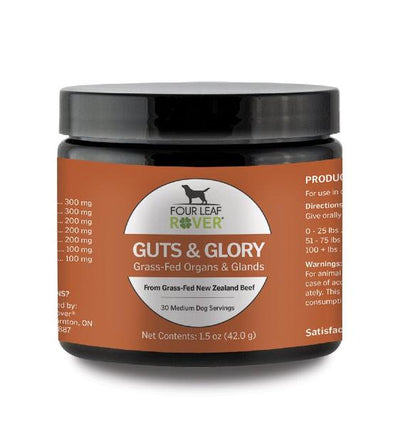 Four Leaf Rover (GUTS & GLORY) Grass-fed Organs Dog Supplements