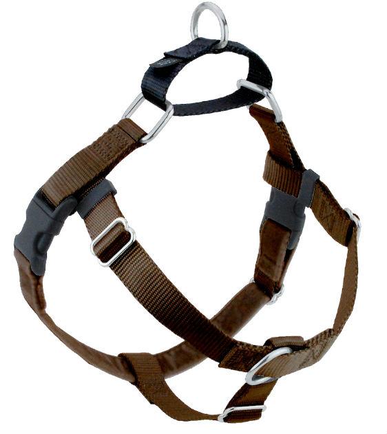 FREEDOM No-Pull Harness & Leash (Brown/Black) For Dogs