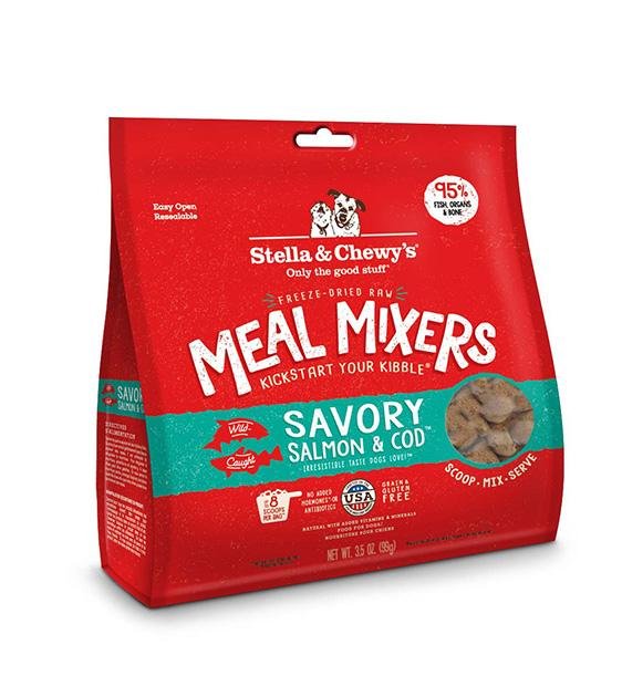 Stella & Chewy’s Freeze Dried Meal Mixers (Savory Salmon & Cod) for Dogs