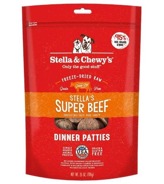 Stella & Chewy's Freeze Dried Stella's Super Beef Dinner Patties Dog Food