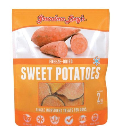 Grandma Lucy’s Singles Freeze Dried Sweet Potatoes Dog Treats